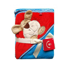 BOBOBABY dvielis ar kapuci 76x80 cm OKR-MF BX Blue Dog