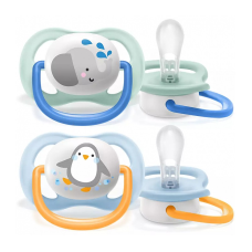 PHILIPS AVENT ULTRA AIR ANIMALS Simetriskas formas silikona māneklis 0-6M 2gab , SCF080/05