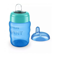 PHILIPS AVENT EASY SIP mācību krūzīte, 9M+, 260ml, silikona snīpis SCF553/05 zils