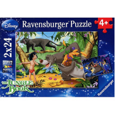 Ravensburger Puzzle 2x24 Disney Mauglijs R 08894