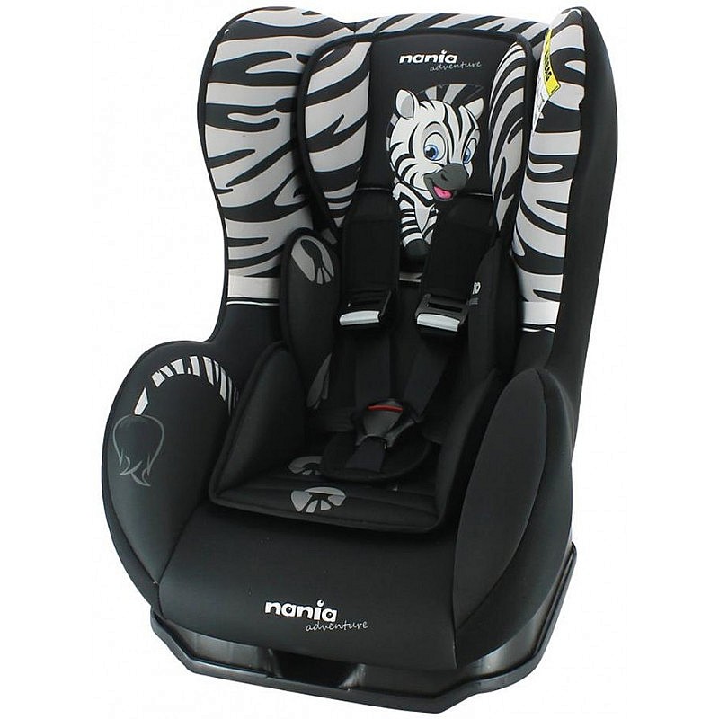 NANIA COSMO SP Bērnu autosēdeklis 0-25kg ZEBRA white/black 394244