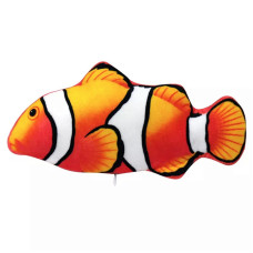 Moving fish toy for cats, orange