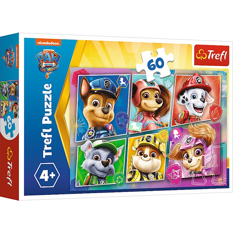 TREFL PAW PATROL Puzle Ķepu Patruļa, 60 gab.