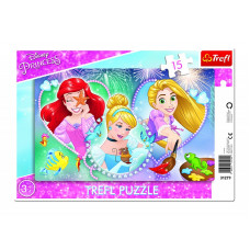 TREFL DISNEY PRINCESS Puzle "Princeses", 15 gab. IZPĀRDOŠANA