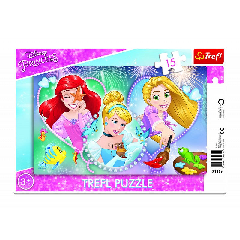 TREFL DISNEY PRINCESS Puzle "Princeses", 15 gab. IZPĀRDOŠANA