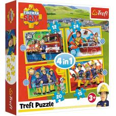 TREFL FIREMAN SAM Puslekomplekt 4in1 Tuletõrjuja Sam