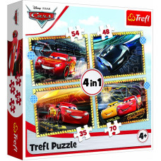 TREFL CARS Pužļu komplekts 4in1 Vāģi 34608T