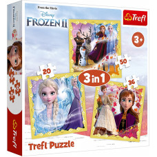 TREFL Pužļu komplekts "3 in 1" Frozen 2