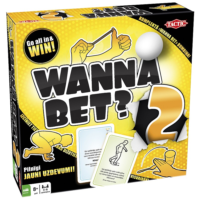 TACTIC Galda spēle "Wanna Bet 2" (Latviešu val.) 55730T