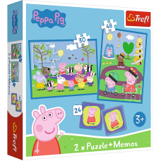 TREFL PEPPA PIG Puzle ar atmiņas spēli 93331T