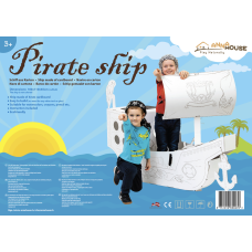 ANNAHOUSE Folding cardboard pirate ship 50x1600x1100mm