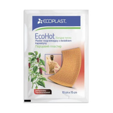 Ecoplast Plāksteris ECOHOT 10x15cm, sildošs piparu