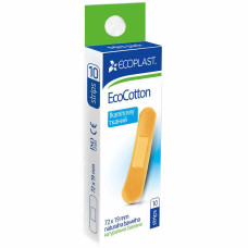 Ecoplast Plāksteri ECOCOTTON 72x19mm N10 auduma, mini