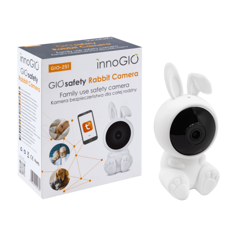 Innogio GIO-251 Wi-Fi kamera, elektroniskā aukle GIOsafety Rabbit