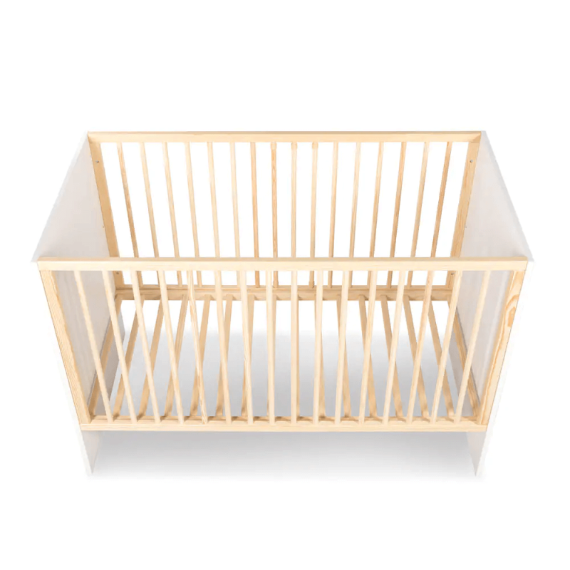 KLUPS WILLY bērnu gulta 120x60cm, balta/priede