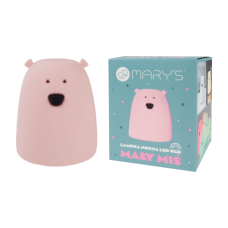 Mary's Lampa LED LITTLE BEAR Pink RGB+WW /NB 3 x AAA 1.5V battery (not included)