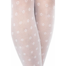 Noviti RM016-G-01 mikrošķiedras zeķbikses, 30 den, baltas ar punktiem, 152/15858