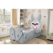 PLASTIKO gulta ar matraci 200x90cm Rabbit big