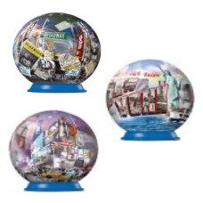 Ravensburger Apaļā 3D puzle, 54 gab., Ņujorka, 1 gab.