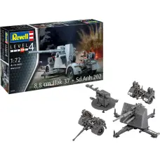 Revell H 8,8cm Flak 37+Sd.Anh.202 Konstruktors