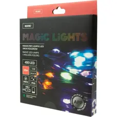 Magic Lights Maģiskā LED virtene, 400 LED, 1 miljons krāsu, 20 m, DC 5 V, ZP ML61867