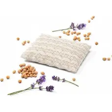 Babyono 796/06 CHERRY STONE WARMING PILLOW &ndash; CREAM-COLORED SWEATER COVER