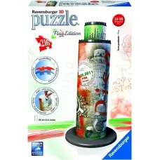 Ravensburger 3D puzle Pizas tornis Karogu izdevums, 216 gab., 10+