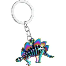 BRELOK DINOZAUR OPALIZUJĄCY METAL 12 SZT