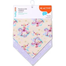 Babyono bandana bib HORSES, 879/15