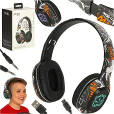 Bluetooth bezvadu austiņas Gaming Sport melnas