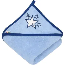 Akuku A0663 TERRY BATH TOWEL HOODED BLUE