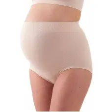 BELLISSIMA Slip Bezvīļu augsta vidukļa biksītes ar vēdera atbalstu Maternity S-M skin
