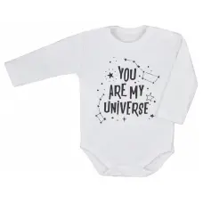 KOALA UNIVERSE bodijs ar garajām piedurknēm 68 izmērs, AM1-086 balts
