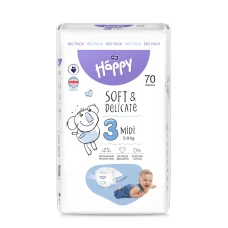 Happy Midi (5-9kg) 70gb autiņbiksītes 3 izmērs