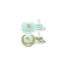 Philips Avent AVENT SCF094/01 māneklītis Soother Soft 0–6 mēn., Night & Day, ezis/lauva