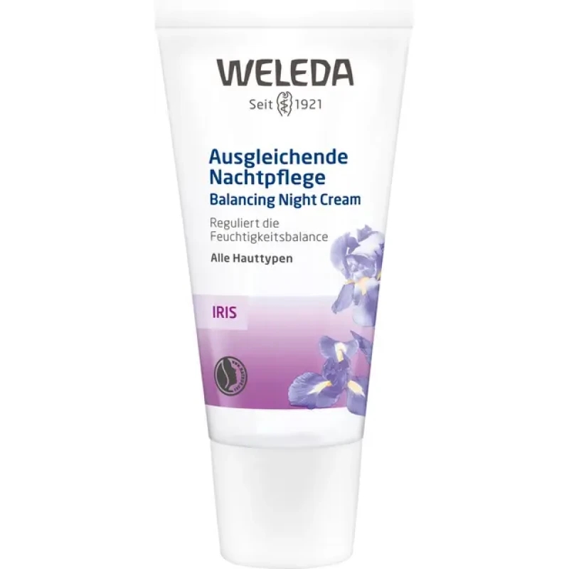 Weleda Krēms sejai nakts, mitrinošs, īrisa 30 ml