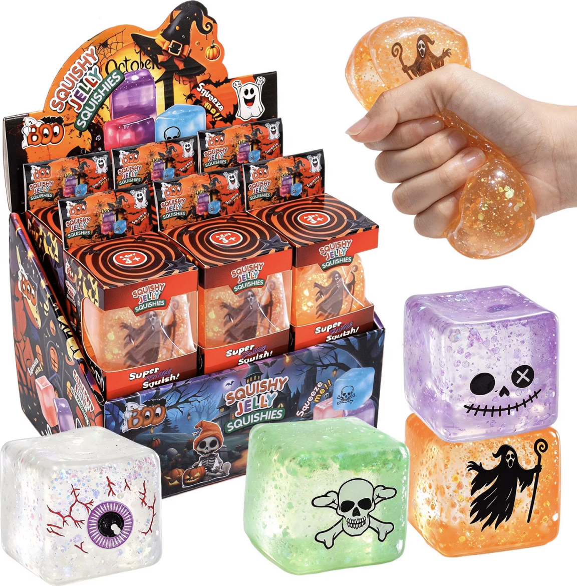 TRIFOX GNIOTEK SQUISHY KOSTKA HALLOWEEN CRYSTAL