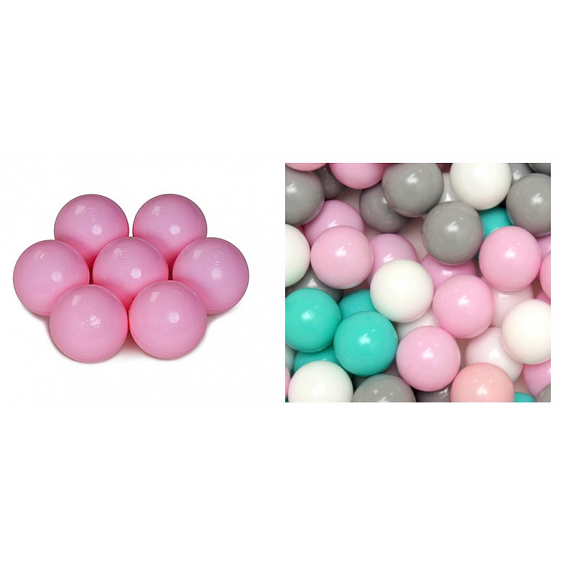 WELOX Baseina bumbiņas 50gab. gaiši rozā