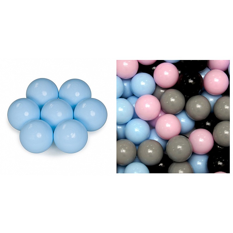 WELOX Baseina bumbiņas 50gab. gaiši zilas